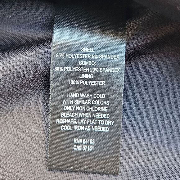 Jessica Howard Black Shadow Stripe Fit and Flare Party Dress - Picture 10 of 16